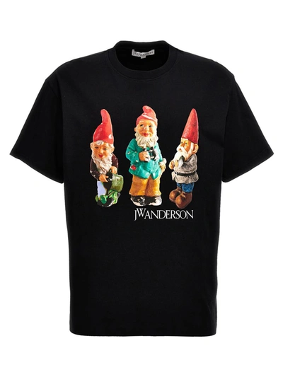 Shop Jw Anderson J.w. Anderson 'gnome Trio' T-shirt In Black