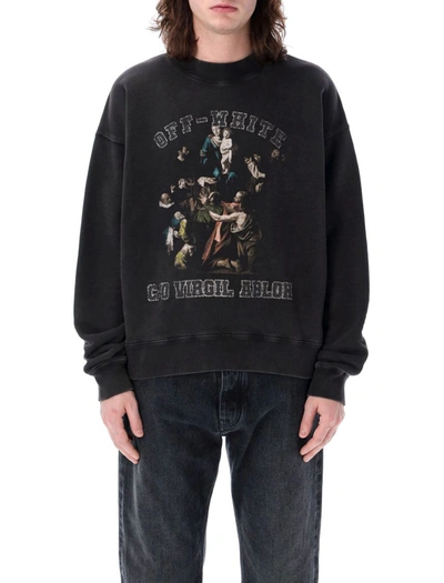 Shop Off-white Mary Skate Crewneck In Black Grey