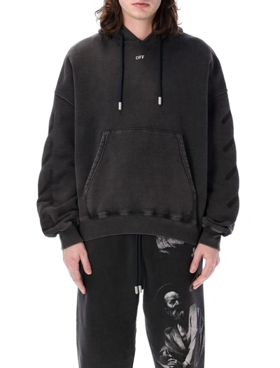 Shop Off-white S. Matthew Hoodie In Black Grey