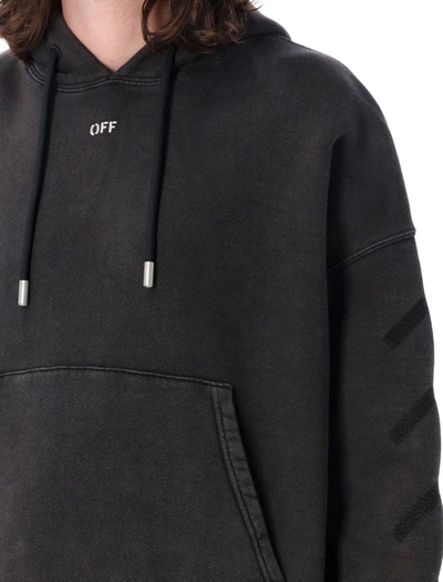 Shop Off-white S. Matthew Hoodie In Black Grey