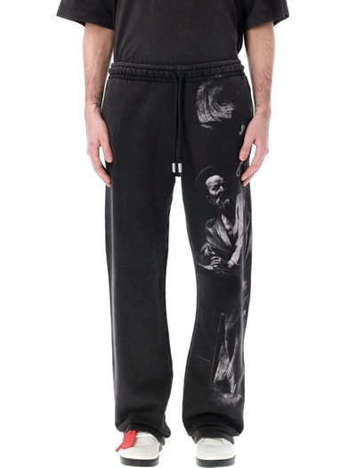 Shop Off-white S. Matthew Sweatpants In Black Grey
