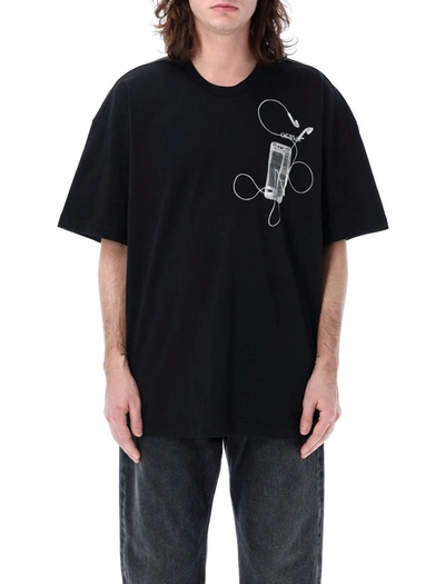 Shop Off-white Scan Arrow Over T-shirt In Black