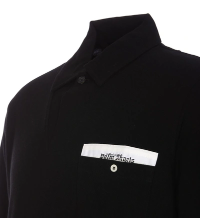 Shop Palm Angels Polo In Black