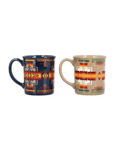 Shop Pendleton 12oz Ceramig Mug Set Of 4 In Chieph Joseph Multi