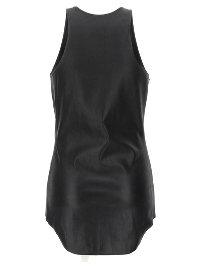 Shop Rick Owens Stretch Leather Top In Black