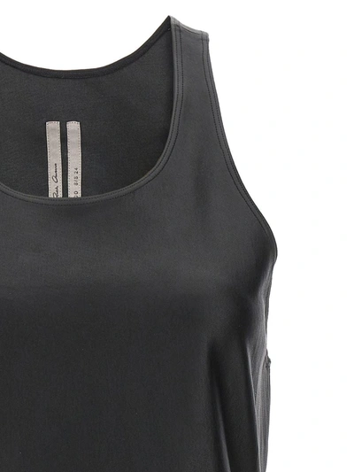 Shop Rick Owens Stretch Leather Top In Black