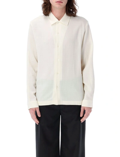 Shop Séfr Sense Shirt In Off White Crepe