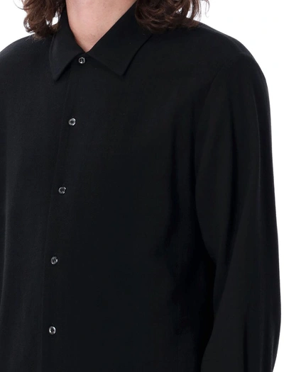 Shop Séfr Sense Shirt In Black Crepe