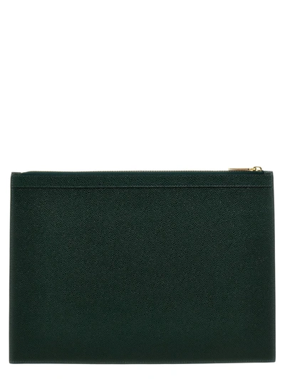 Shop Thom Browne Clutches & Pouches In Green