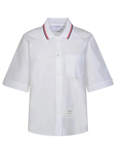 Shop Thom Browne White Cotton Shirt