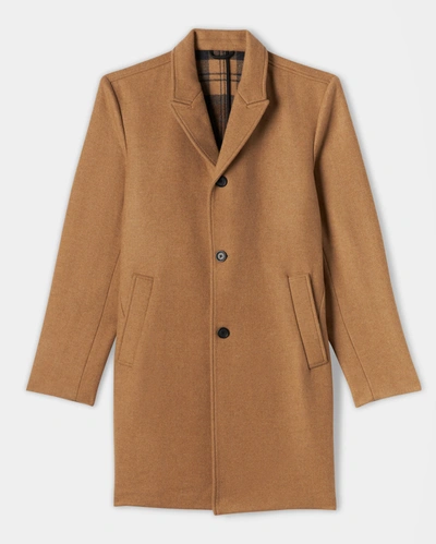 Shop Reid Walking Car Coat In Camel