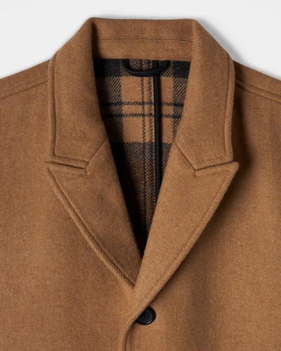 Shop Reid Walking Car Coat In Camel