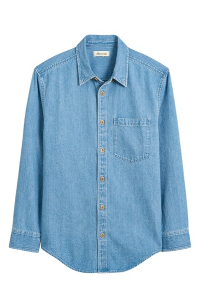 Shop Madewell Easy Denim Button-down Shirt In Kersey Wash