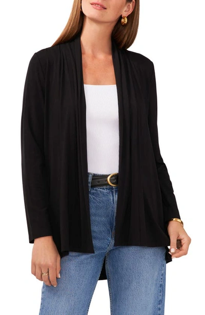 Shop Vince Camuto Open Front Cardigan In Rich Black