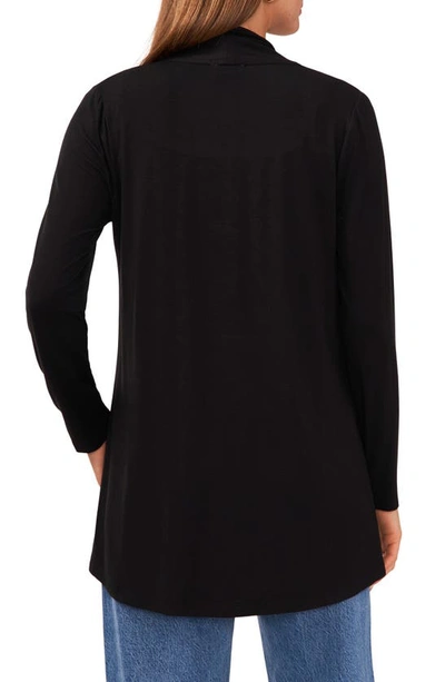 Shop Vince Camuto Open Front Cardigan In Rich Black