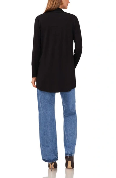 Shop Vince Camuto Open Front Cardigan In Rich Black