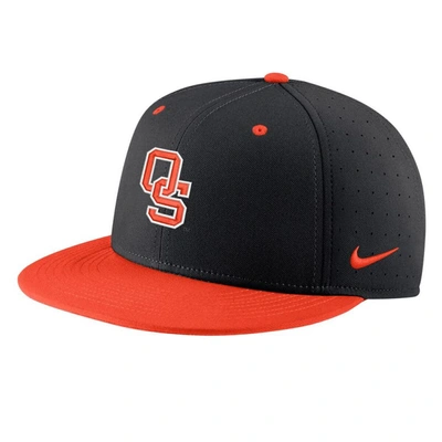 Shop Nike Black Oklahoma State Cowboys Aero True Baseball Performance Fitted Hat