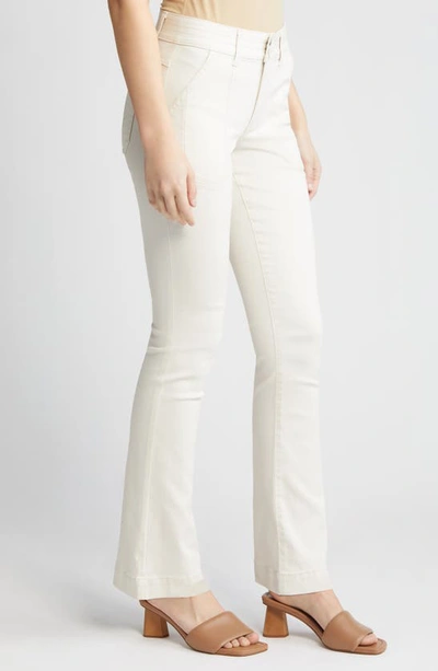 Shop Wit & Wisdom 'ab'solution High Waist Flare Jeans In Blanched Almond