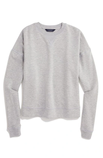 Shop Vineyard Vines Dreamcloth Crewneck Sweatshirt In Light Grey Heather