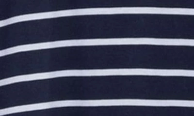 Shop Vineyard Vines Clean Jersey V-neck T-shirt In Stripe - Navy/ White