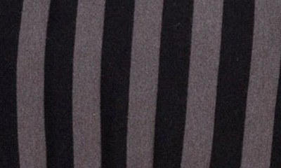 Edikted Women's Melody Fold Over Striped Sweater In Black-and-gray