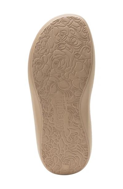 Shop Alegria By Pg Lite Orbyt Slide Sandal In Taupe Gloss