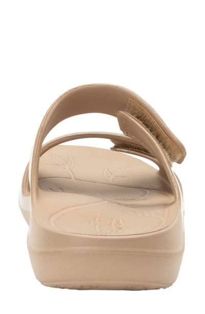 Shop Alegria By Pg Lite Orbyt Slide Sandal In Taupe Gloss