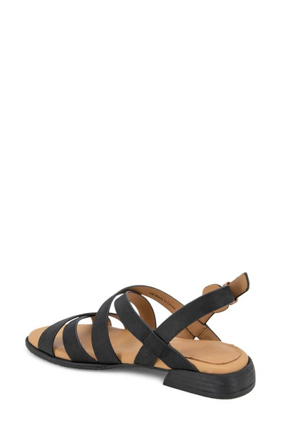 Gentle Souls By Kenneth Cole Helen Slingback Sandal In Black Leather