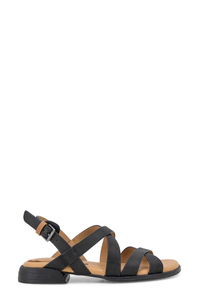 Gentle Souls By Kenneth Cole Helen Slingback Sandal In Black Leather