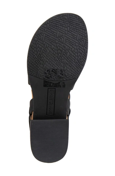 Gentle Souls By Kenneth Cole Helen Slingback Sandal In Black Leather