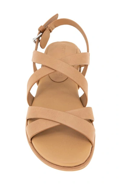 Gentle Souls By Kenneth Cole Helen Slingback Sandal In Luggage Leather