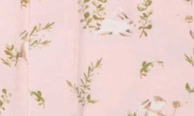 Shop Magnetic Me Hoppily Ever After Bunny Print Footie In Pink Hop