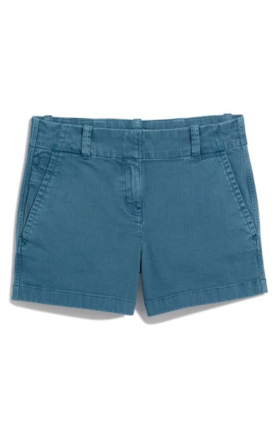 Shop Vineyard Vines Herringbone Stretch Cotton Shorts In Nautical Navy