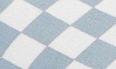 Shop Vans Kids' Classic Slip-on Sneaker In Checkerboard Dusty Blue