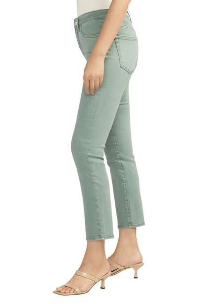 Shop Silver Jeans Co. Isbister High Waist Straight Leg Jeans In Sage