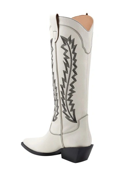 Shop Marc Fisher Ltd Roselle Western Boot In Ivory