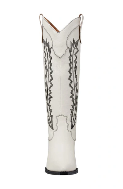 Marc Fisher Ltd Roselle Western Boot In Ivory