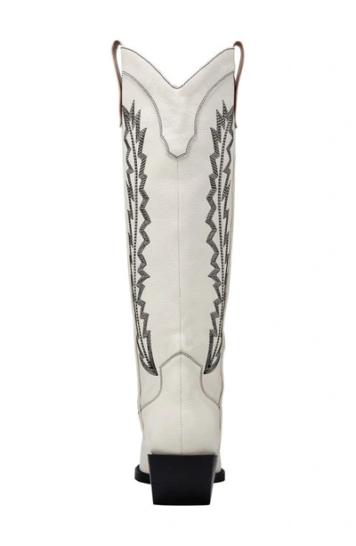 Shop Marc Fisher Ltd Roselle Western Boot In Ivory