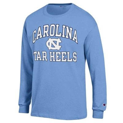 Shop Champion Carolina Blue North Carolina Tar Heels High Motor Long Sleeve T-shirt In Light Blue