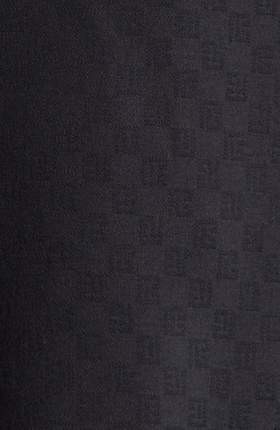 Shop Balmain Monogram Wool Jacquard Sport Coat In Black