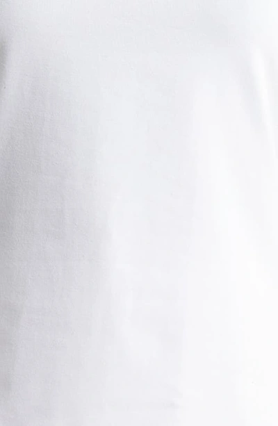 Halogen Sleeveless Stretch Cotton Knit Shell Top In Bright White
