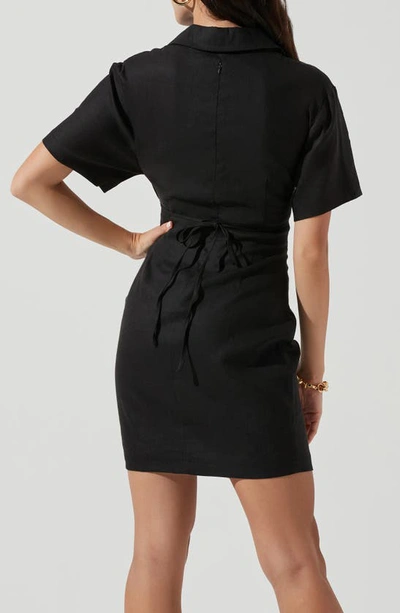 Shop Astr Fresca Cutout Body-con Dress In Black