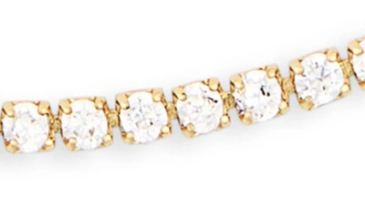Shop Covet Cz Chain Slider Bracelet In Gold