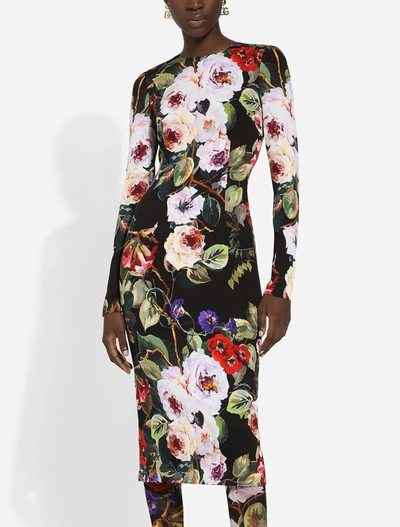 Shop Dolce & Gabbana Dresses In Roseto Fdo Nero