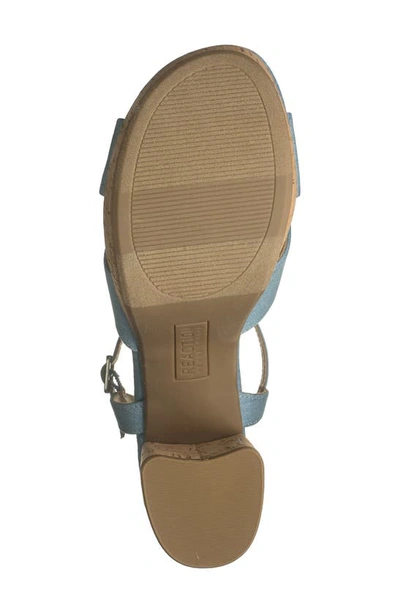 Kenneth Cole Reaction Women's Reeva Platform Heeled Dress Sandals In Denim Fabric