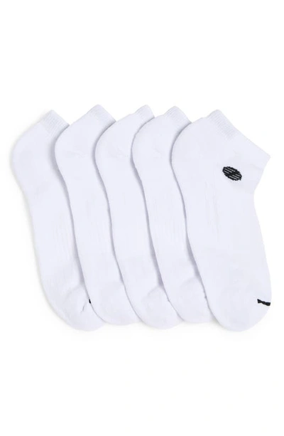 Shop Z By Zella Sport 5-pack Ankle Socks In White