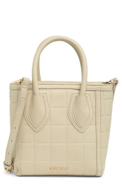 Shop Steve Madden Palm Small Tote Bag In Oatmilk