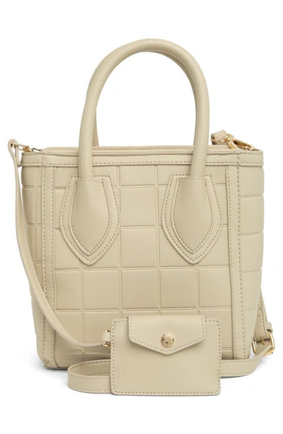Shop Steve Madden Palm Small Tote Bag In Oatmilk