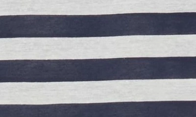 Shop Halogen ® Boxy T-shirt In Navy/new Ivory Stripe