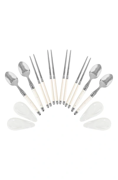 French Home 16-piece Chopstick Set In Faux Ivory